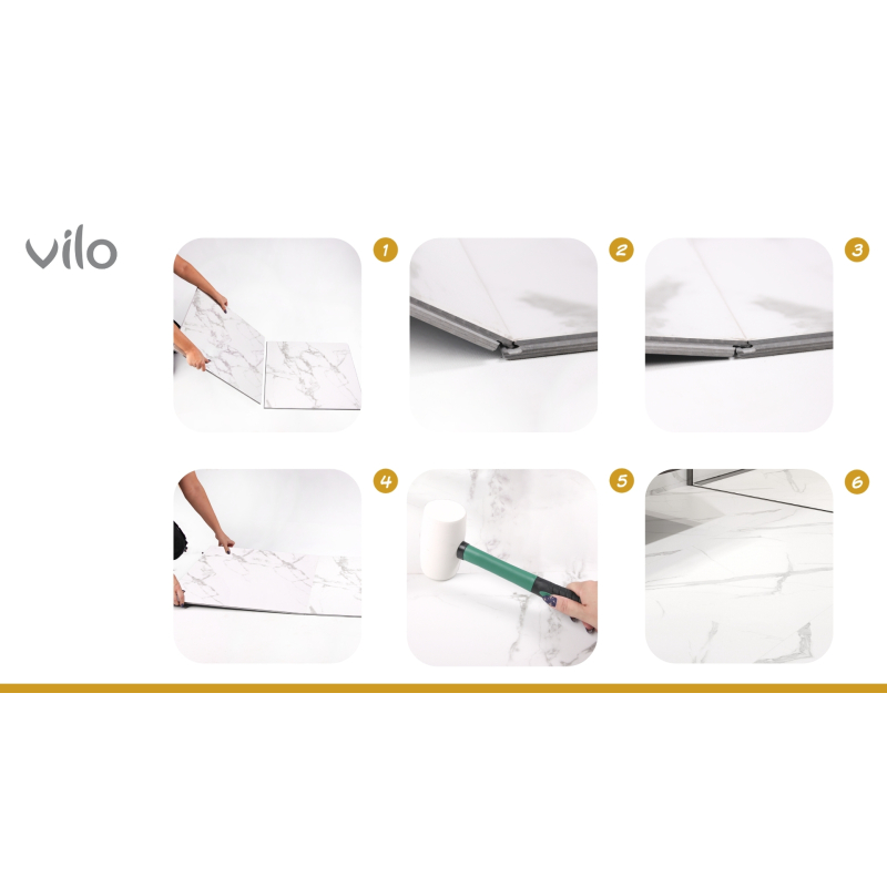 Vilo| Parchet SPC aspect beton 60x60 cm