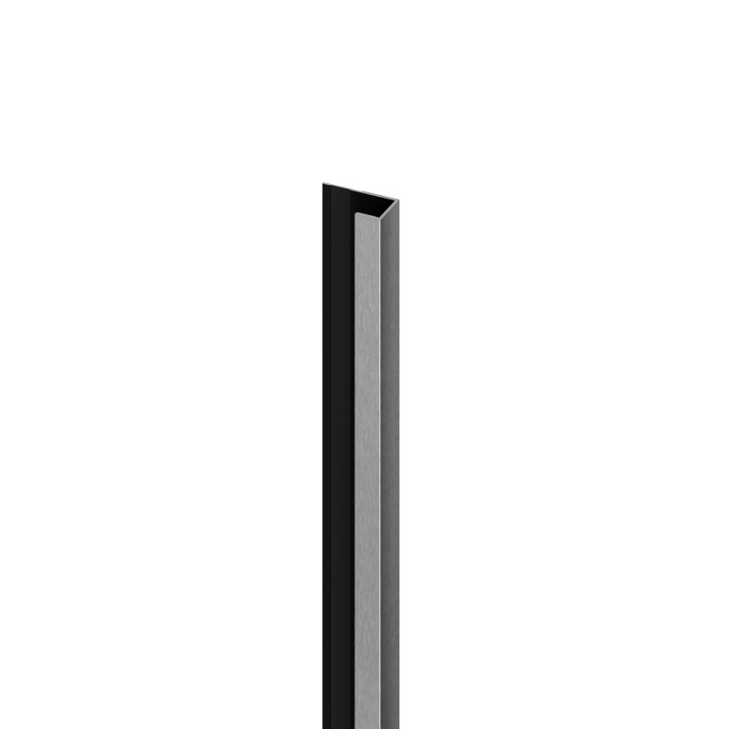 Profil J pentru panourile MPC, XL BRUSHED STEEL 300 cm|Vilo