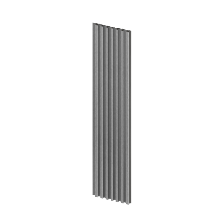 Lamele ścienne S BRUSHED STEEL 14,8 x 265 Cm