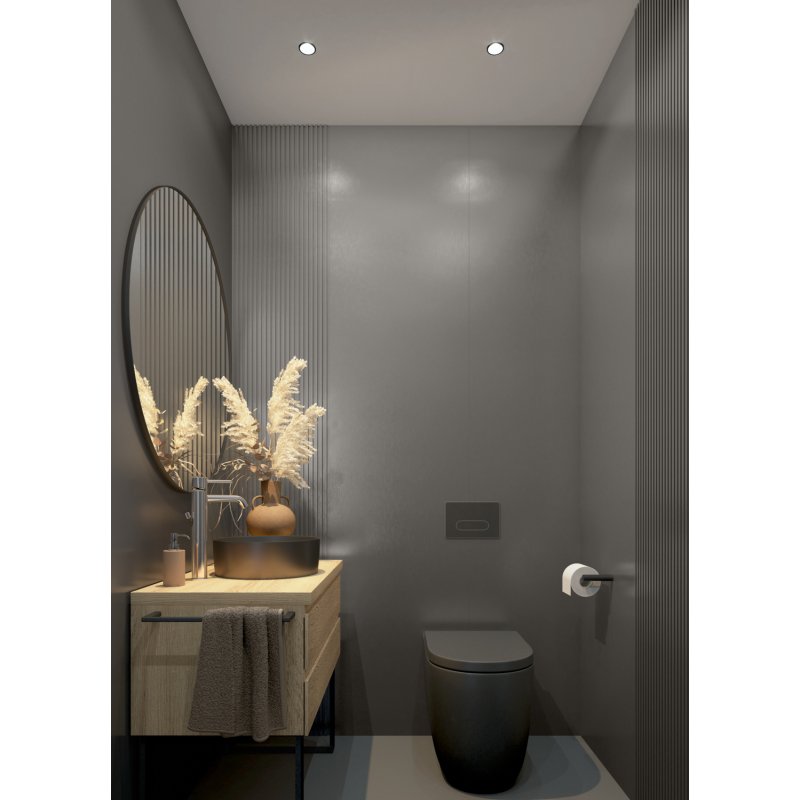 Lamele ścienne S BRUSHED STEEL 14,8 x 265 Cm