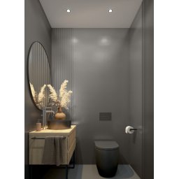 Lamele ścienne S BRUSHED STEEL 14,8 x 265 Cm